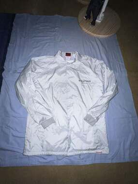 Diamond Supply Co. Men's Gray Nylon Coaches Windbreaker Jacket